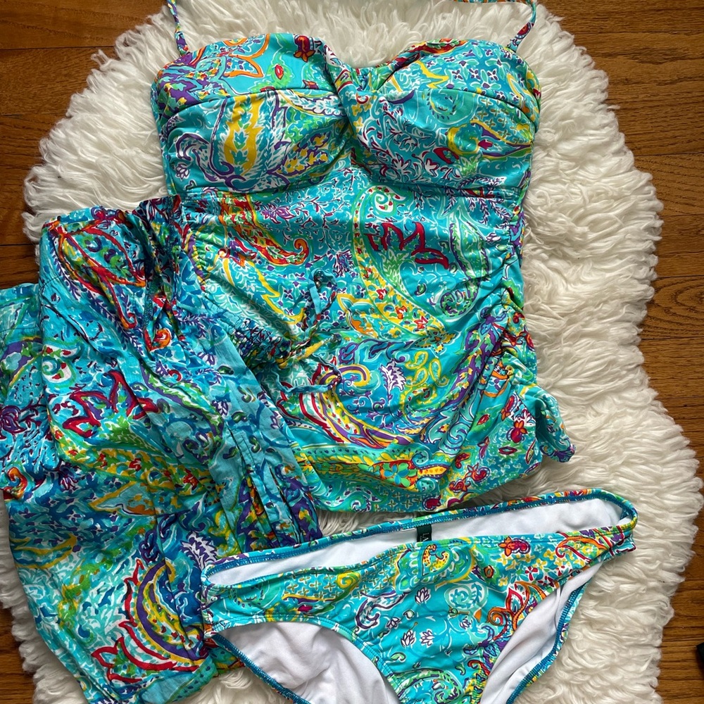 Ralph Lauren Multicolor Paisley Swimwear